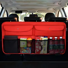 OHANEE Tronco Sedile Posteriore scatola di Multi-Tasca auto Organizzatore Sedile Posteriore sacchetto di Immagazzinaggio Auto Stivaggio Riordino accessori Interni per lo styling
