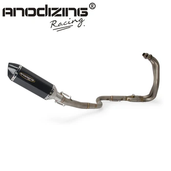 

Motorcycle Full Exhaust System Slip On Header Front Pipe Muffler For KAWASAKI Ninja 300 NINJA300 EX300 2013 2014 2015 2016