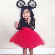 Платье для маленьких девочек кружевное вечернее платье принцессы из тюля, вечерние платья