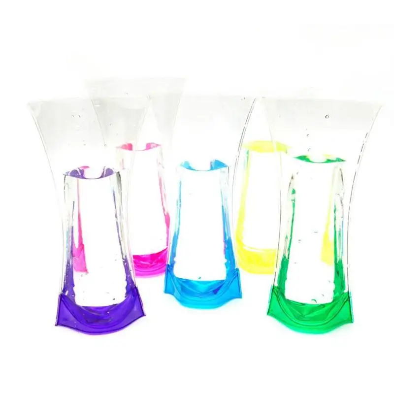 

Hydroponic Plant Vases Vintage Flower Pot Transparent Vase Wooden Frame Glass Tabletop Plants Home Bonsai Decor Drop Shipping