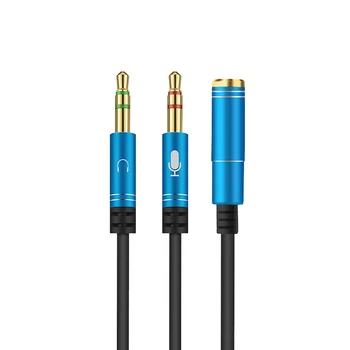 

3.5mm Audio Splitter Cable for Computer Jack 1 Male to 2 Female headphones jack 3.5 mm Mic Y Splitter Adapter Aux Cable