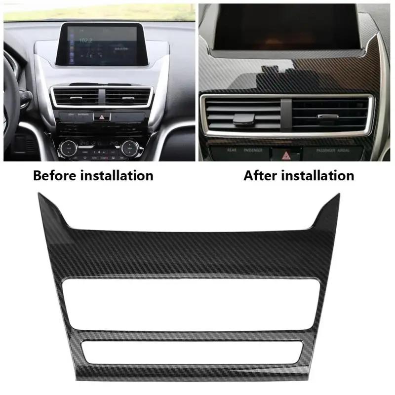 

Durable Anti Corrosion ABS Plastic Car Dashboard Navigation Panel Decoration Trim Frame Cover for Mitsubishi Eclipse Cross 17-18