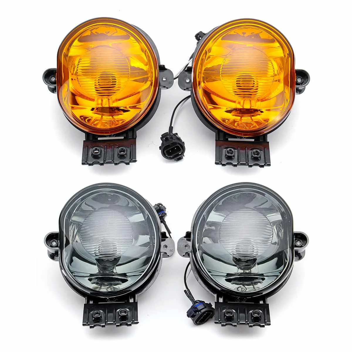 

Pair Case for Dodge Ram 2500 2002 2003 2004 2005 2006 2007 2008 2009 fog light halogen fog lamp 9006 12V 55W Grey White Yellow