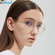 Zilead, полигонные металлические очки для близорукости, для женщин и мужчин, прозрачные близорукие очки, очки для дальнозоркости с Diopter-1.0to-4.0
