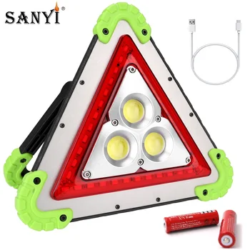 

3*COB+LED Work Light Flashlight USB Rechargeable 18650 Searchlight Emergency Power Bank Lamp Spotlight Portable Camping Lantern
