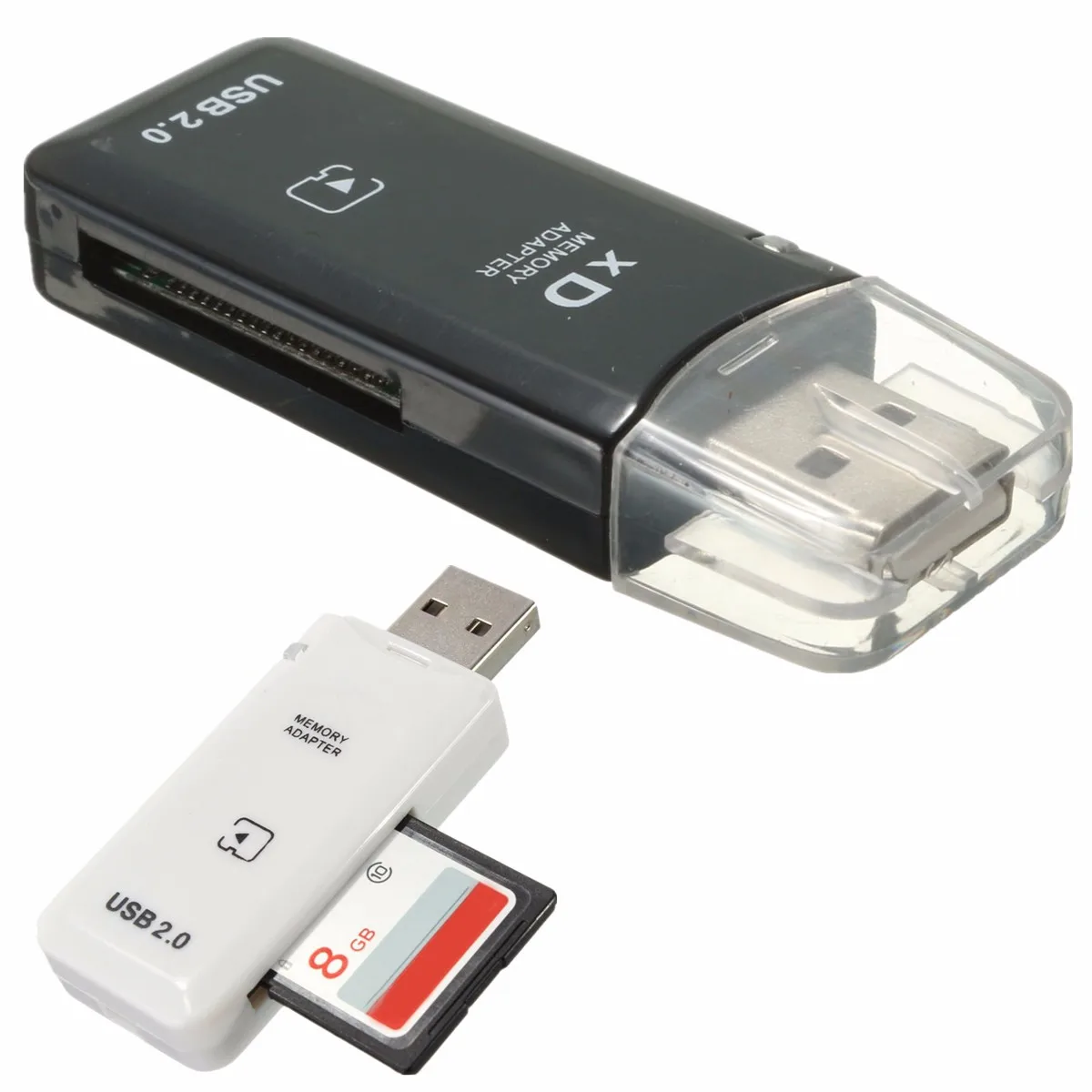 2 GB USB 2,0 High Speed xD адаптер для чтения карт памяти Белый для Olympus Fuji XD Pictu для КПК цифровой ноутбук с камерой портативность