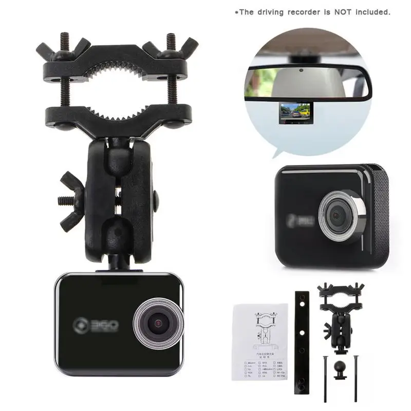 

Car Rearview Mirror DVR Camera Holder Driving Recorder Bracket Holder For 360 J501C Dash Cam Mount Holder
