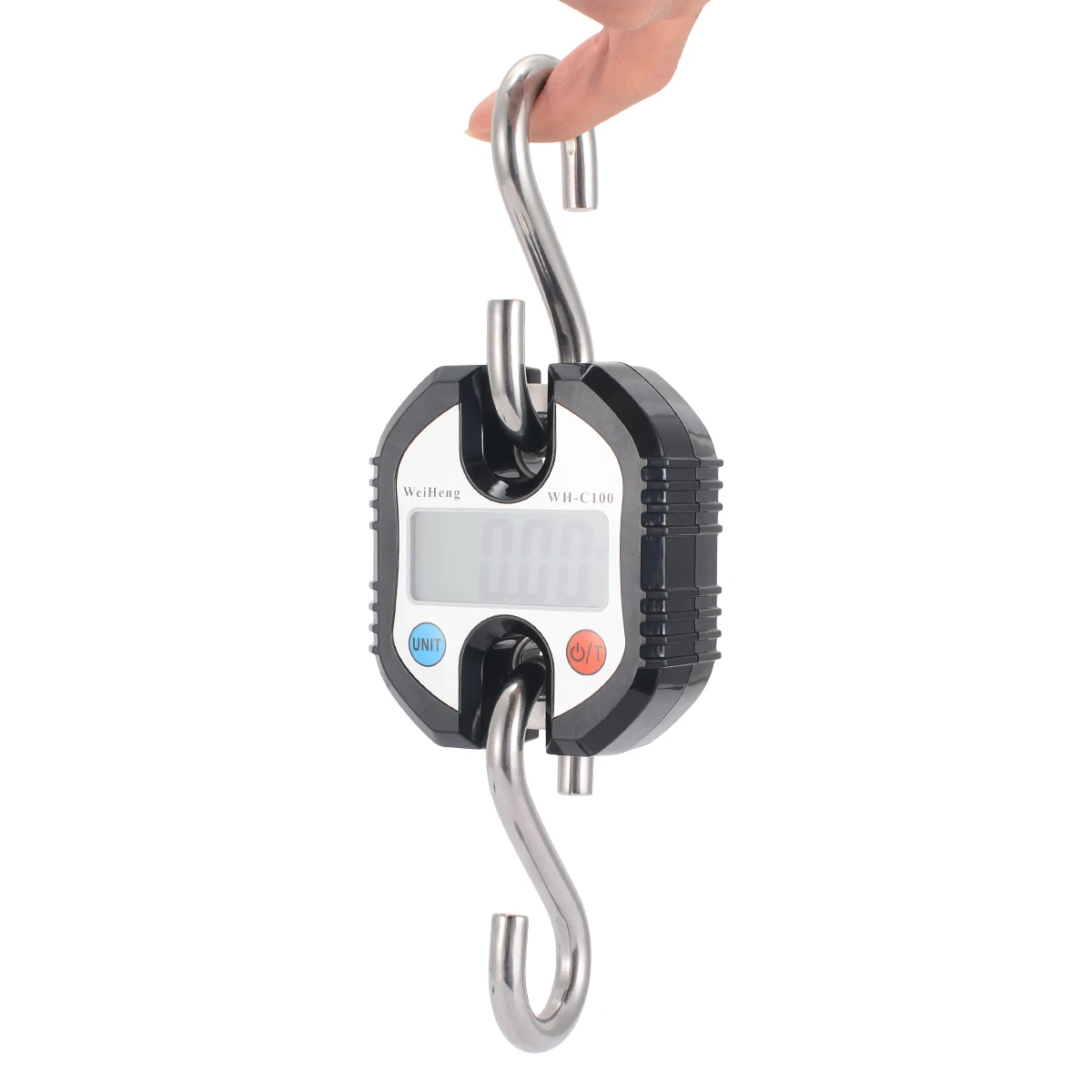 

150kg Mini Portable Crane Scale Digital Stainless Steel Hook Hanging Scale Loop Weighing Balance LCD Backlight Crane Scale