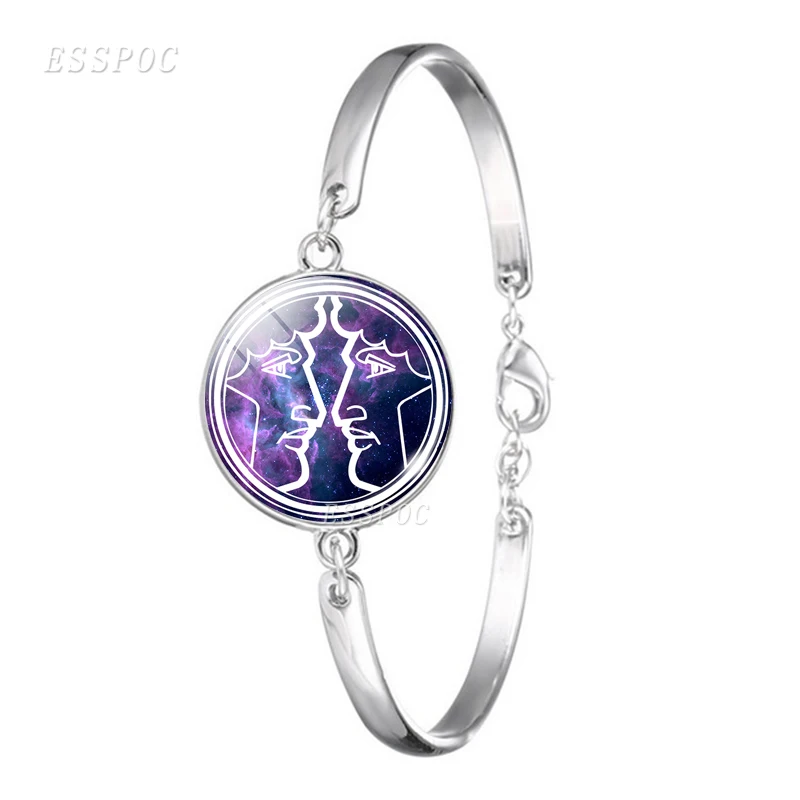 12 созвездия зодиака знака браслет Pisces Libra Овен Телец Virgo Leo бижутерия со