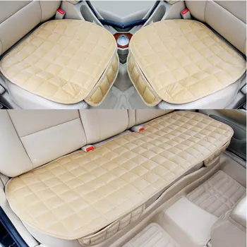 

Car Front Rear Universal Seat Cover Winter Warm Black Seat Cushion Anti-Slip Rear Back Chair Seat Pad For Vehicle Auto Protector