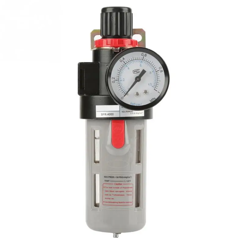 

BFR4000 G1/2 inch Air Source Gas Treatment Unit Filter Pressure Regulator With Gauge Tools Wholesale