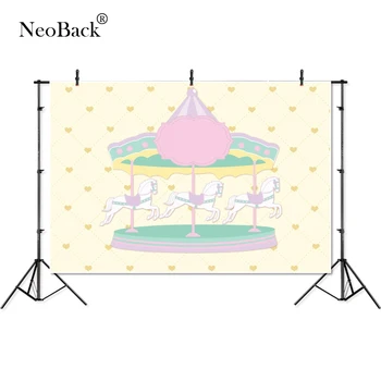 

thin vinyl Carousel hearts love cute lovely kids children baby Photography Studio Backgrounds profession indoor photo Backdrop