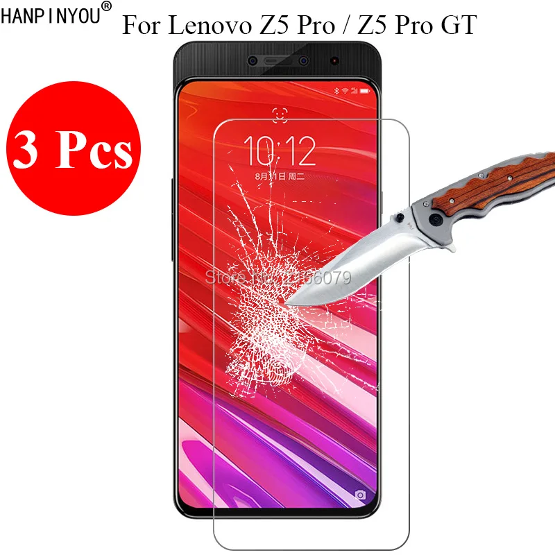 3 шт./партия, новинка, 9 H, 2.5D, закаленное стекло, Защита экрана для lenovo Z5pro/Z5 Pro GT 6,3", Защитная пленка для телефона+ инструменты для очистки