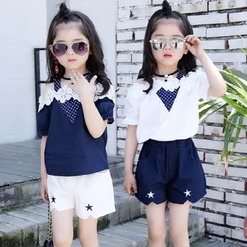 

Girl Suit Children's Garment Summer New Pattern Child Shorts Twinset