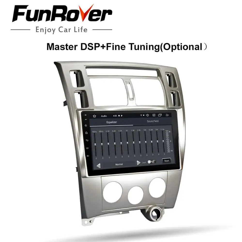 Sale FUNROVER android 9.0 2.5D+IPS car dvd multimedia player For Hyundai Tucson 2006-2014 radio gps navigation stereo autoradio DSP 3