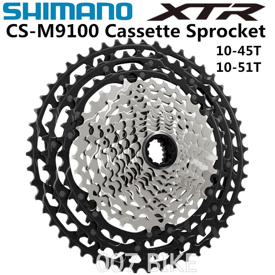 Shimano DEORE XTR CS M9100 кассета 12-speed Freewheel 10-45T 10-51T MTB M9100 кассета Звездочка горный велосипед Cog