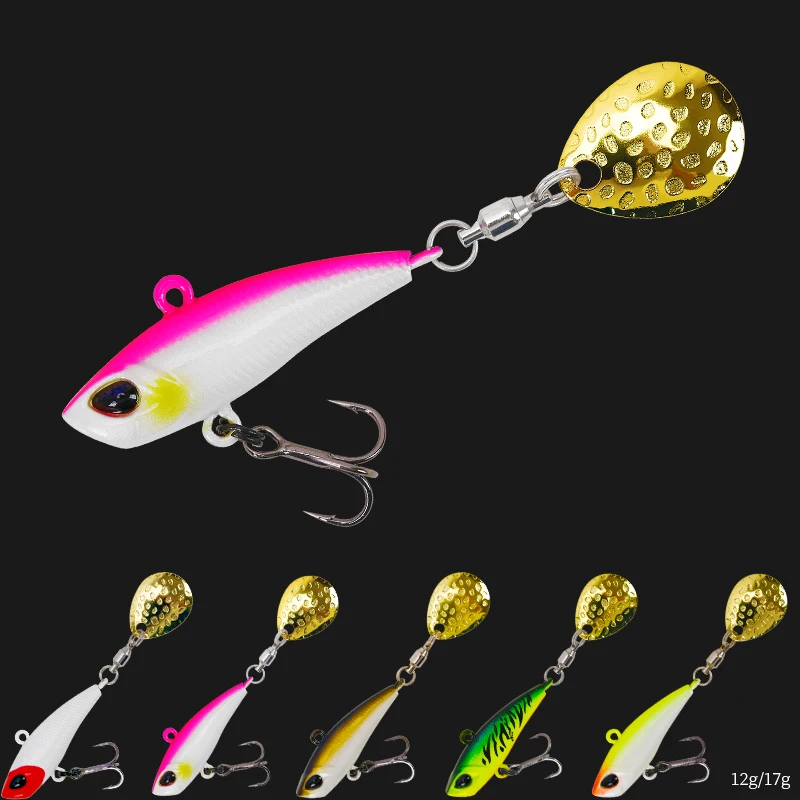 TSURINOYA VIB Fishing Lure SPIN MT 12g 17g Sinking Water Spinner Sequin Pencil Hard Bait Winter Ice Jig Vibration Wobblers|Fishing Lures| - AliExpress