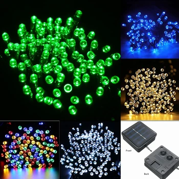 

HANMIAO 4PCS/LOT Solar LED String Lights Outdoor Holiday Party Christmas LED Garland for Decor Waterproof Solar Fairy Lights 03