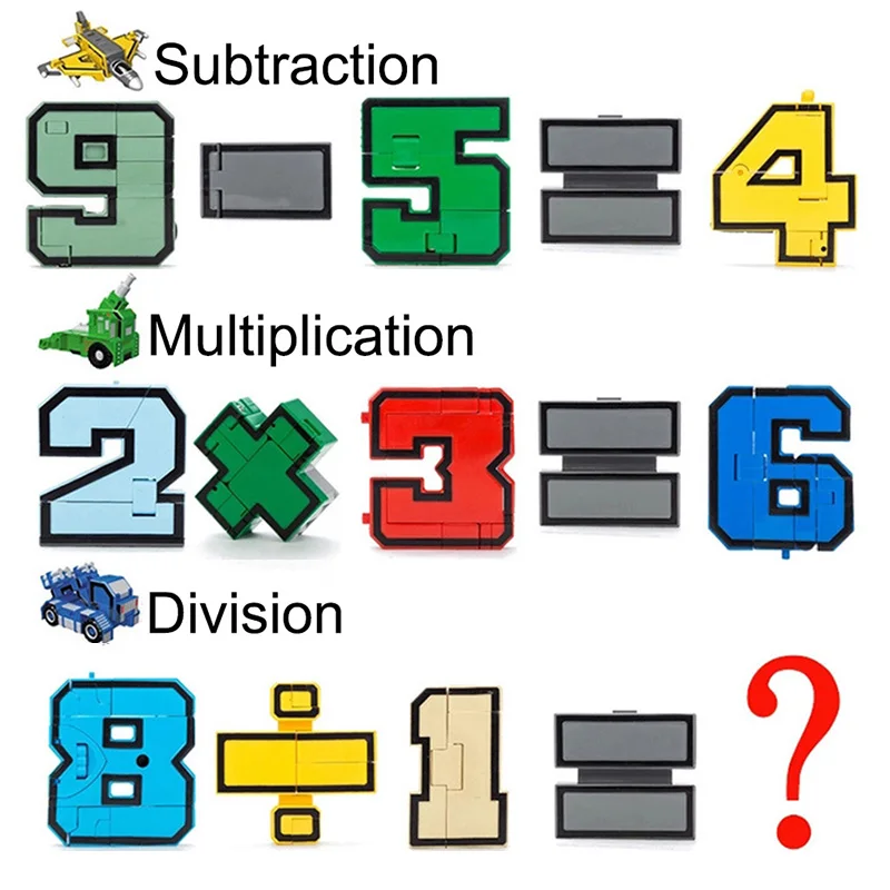 

DIY Number Transformation Autobots Figures Building Blocks Set Compatible Legoed Technic Deformation City Creative Toys For Kids