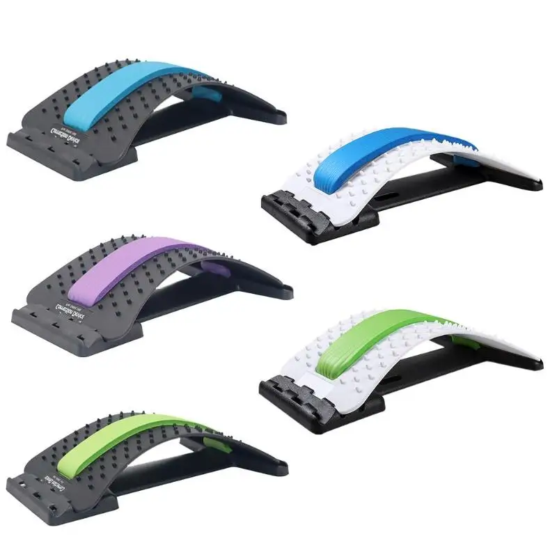 

Multifunctional Back Massage Stretcher Stretching Device Waist Neck Spine Relax Mate Pain Relief Chiropractic Lumbar Support