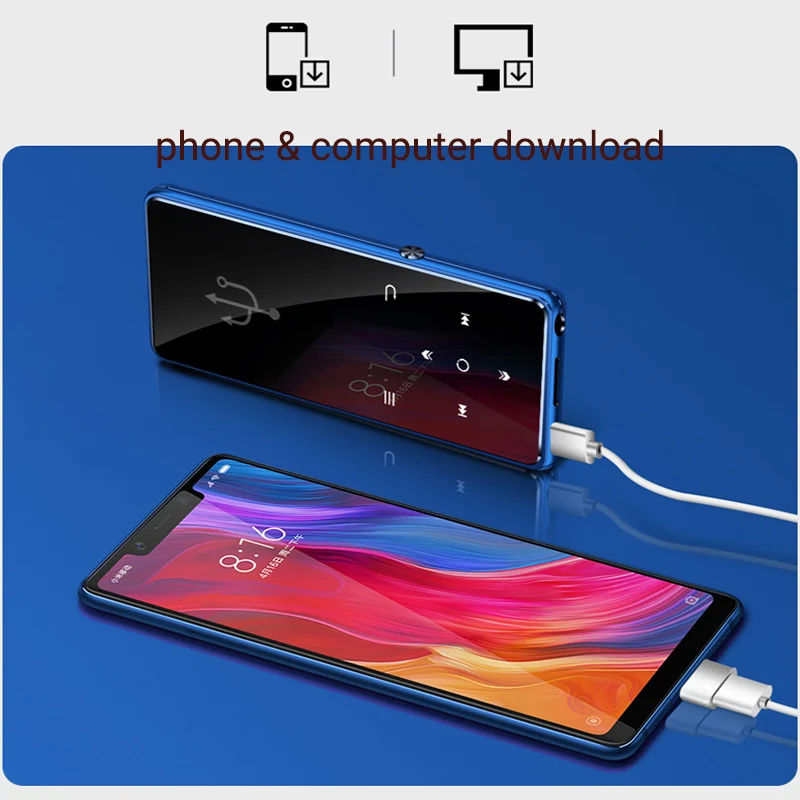 MECHEN S2 CNC без потерь MP4 плеер 2 4 дюйма экран видео HiFi bluetooth музыкальный динамик fm