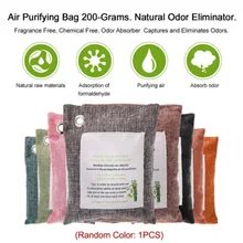 200 г очиститель воздуха, свежий активный льняной мешок, бамбуковый уголь, угольный очиститель, плесень, запах, Очищающий воздух, дезодорант, сухой дезодорант