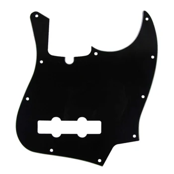 

10 Holes Scratch Plate Guitar Pickguard with Screws for Jazz Bass style Guitar Replacement, 3ply