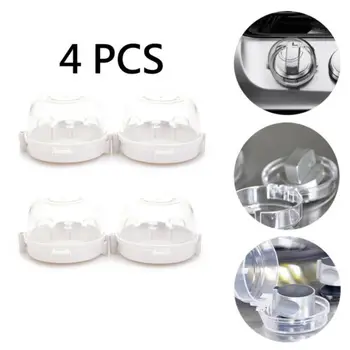 

2/4pcs Gas Stove Switch Protective Cover Baby Kid Kitchen Tools Durable Protection Natural Lock Gas Switch Covers