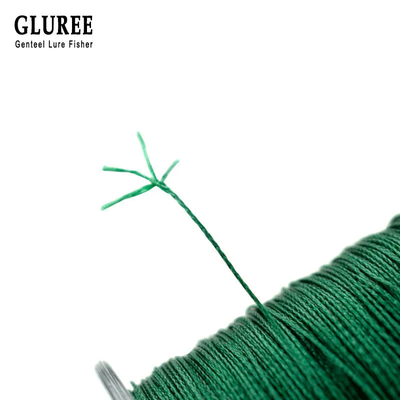 GLUREE 300 м/328 ярдов 4 подставки PE Line плетеная леска 100% многонитевая рыболовная супер