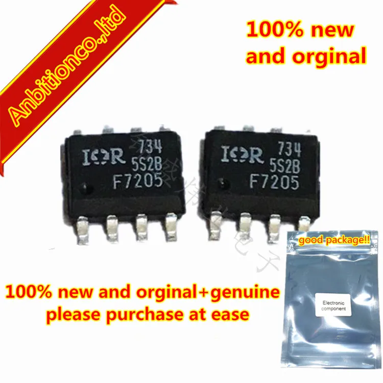 10 шт. 100% Новый оригинальный IRF7205TRPBF IRF7205 F7205 SOP-8 Adavanced технология процесса в наличии