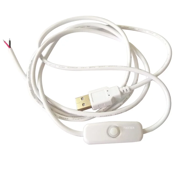 5 шт. 10 1 м USB ВКЛ./ВЫКЛ. удлинитель провод для светодиодный лампы вентилятор Ночной