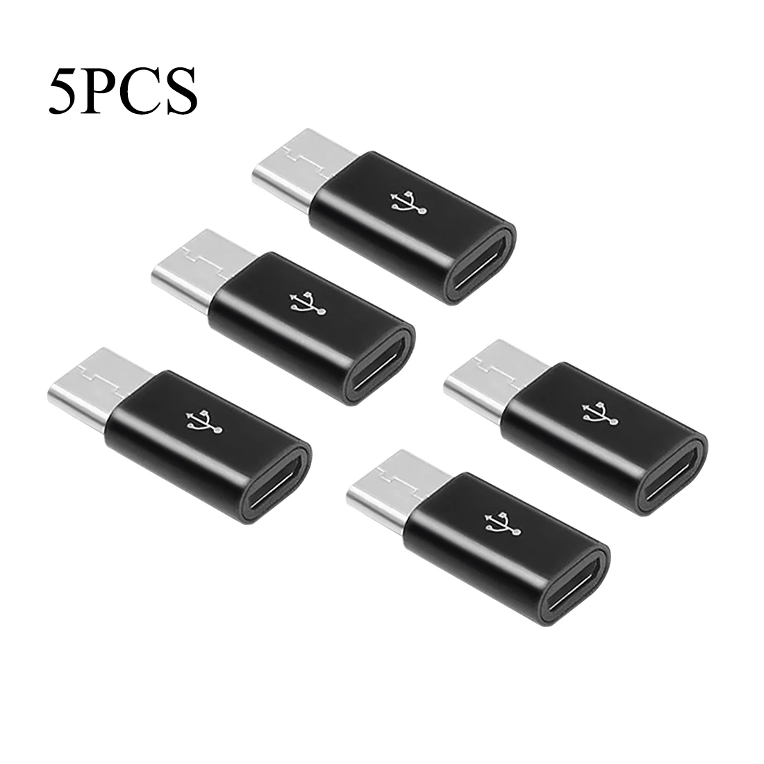 5PCS Type C Adapter Android to type c Synchronous Data Charging Adapter