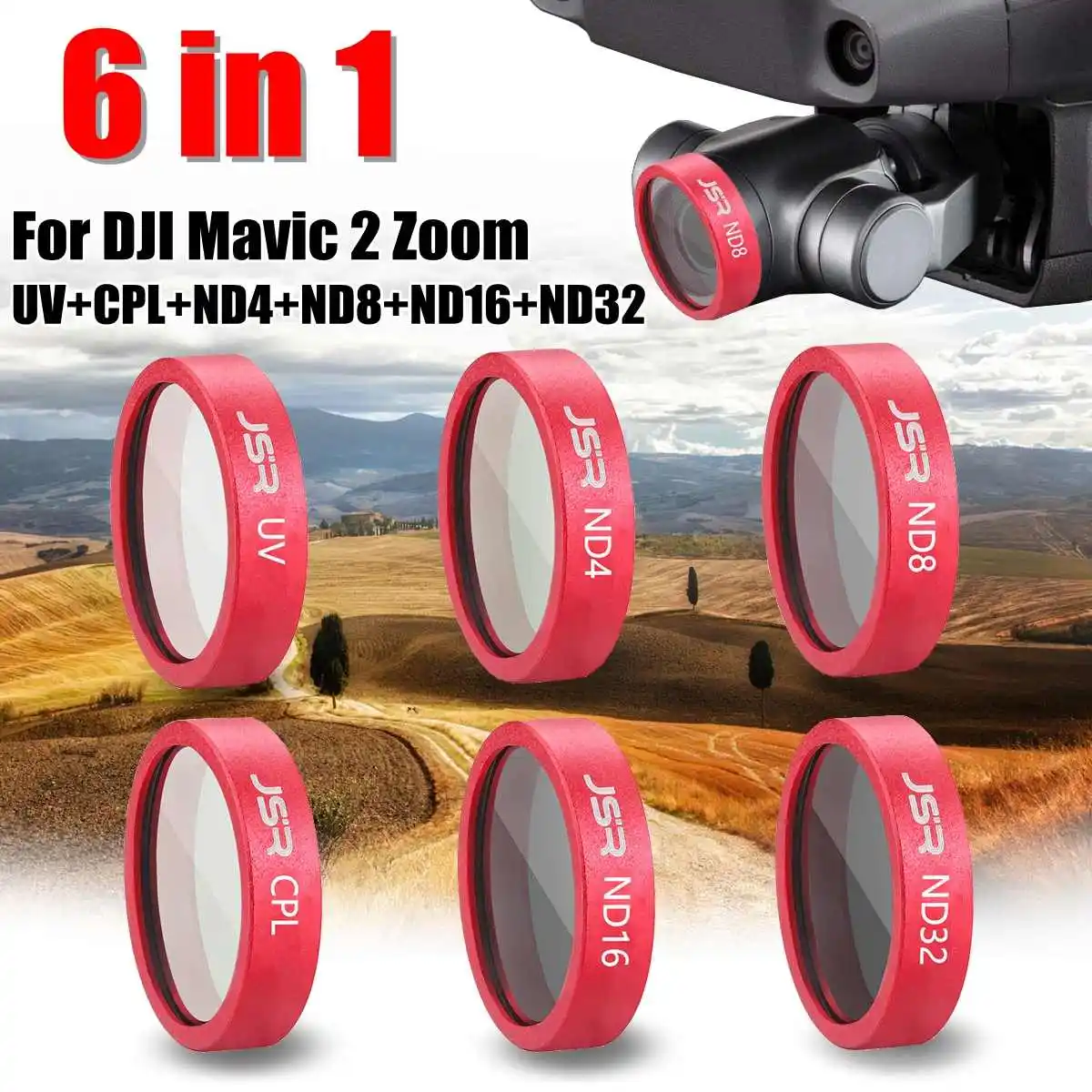 

UV CPL Star ND4 ND8 ND16 ND32 Gimbal Camera Lens Filter for DJI Mavic 2 ZOOM