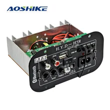 AOSHIKE сабвуфер усилитель доска автомобиля Bluetooth Встроенный аудио усилители 12 в 24 В 220 В для 5-8 дюймов динамики DIY