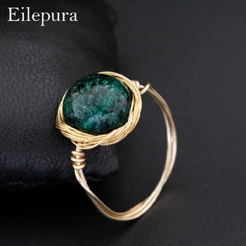 

Eilepura Handmade Vintage Ring For Women Engagement Party Fashion Cocktail Party Gift Luxury Glaze Rings Fine Jewellery R-A002