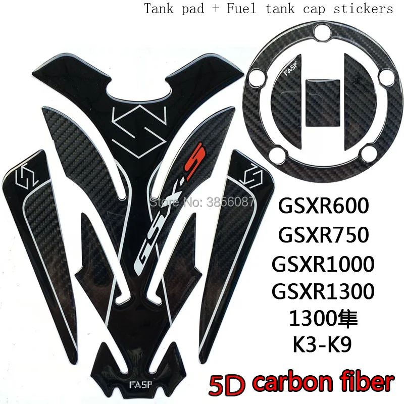

FASP Moto Sticker accessory 5D real carbon fiber fuel tank paste fish bone paste GSXR600 / 750 GSXR1000 1300K3-K9 GW250