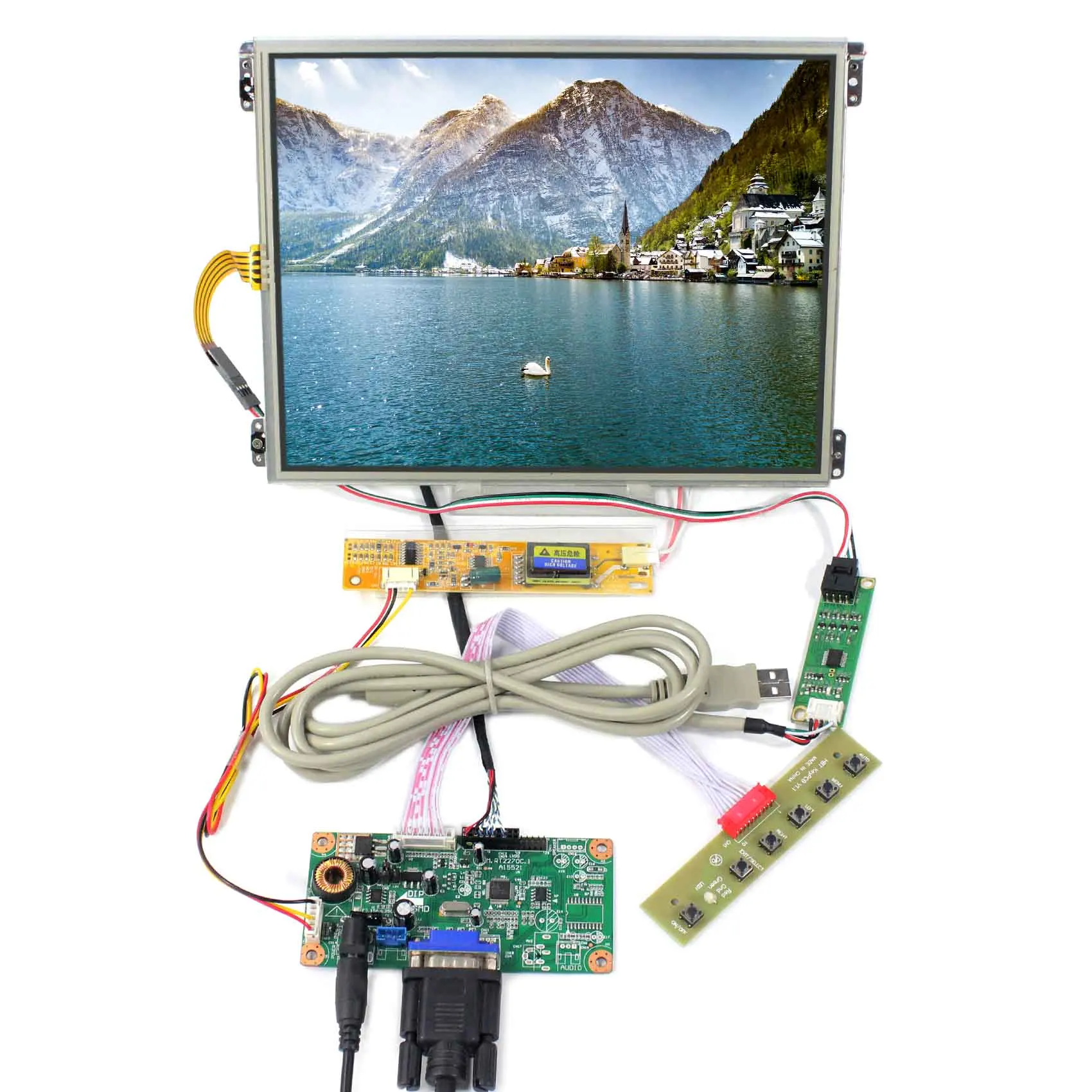 

10.4inch 1024X768 IPS LCD Screen HT10X21-311 With Touch Panel VS104TP-A1 with VGA LCD Controller Board RT2270C-A