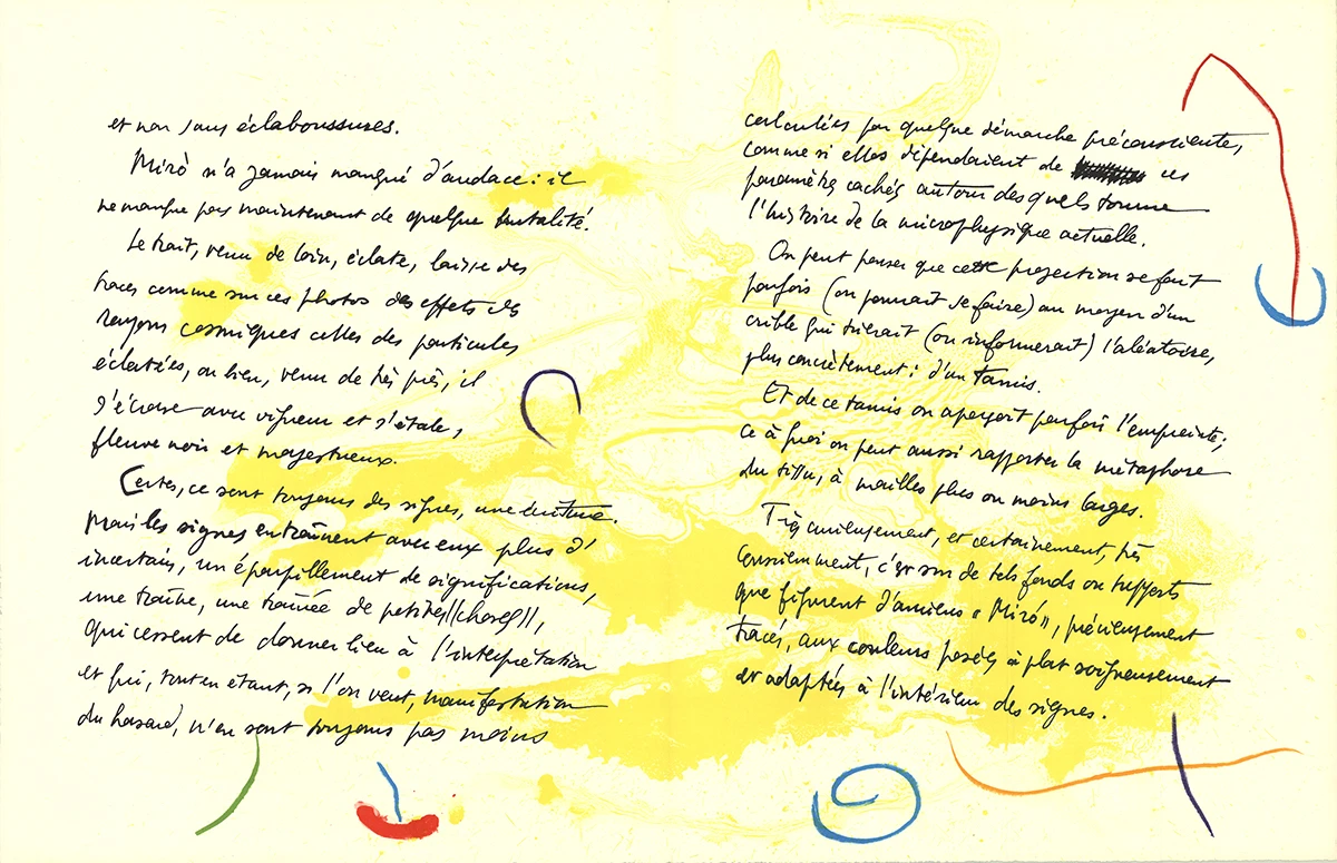 Joan Miro альбом 19 оригинальных литографических страниц 11 12 1961 26x40 in.|Таблички и знаки|