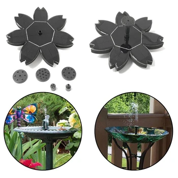 

Seven-color flower floating solar fountain panel garden fish water pump for bathing pool watering irrigation pump