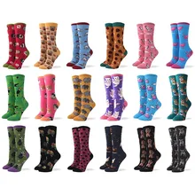 Забавные носки в стиле хип-хоп с рисунками животных из мультфильмов; женские носки в стиле Харадзюку с изображением кота поросенка; носки для скейтборда; Calcetines Mujer