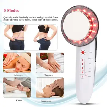 

6 In 1 EMS LED Galvanic Ion Face Beauty Machine Ultrasonic Body Slimming Anti Cellulite a