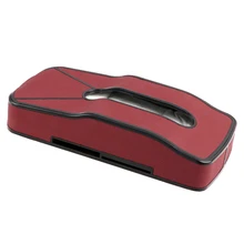 1 шт. мульти-функциональный прямоугольные бумажные салфетки коробка кожаная коробка для салфеток держатель Чехол чехол TrayInstrument панель подлокотник коробка для офиса A30