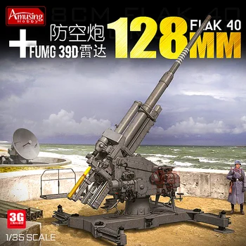 

Assembly German 12.8 CM FLAK40 Gun and FuMG39D Radar 35A020 Model Kit