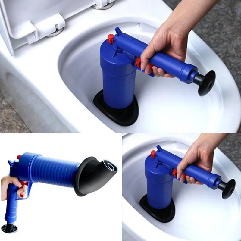 High Pressure Air Drain Blaster Cleaner ABS Plastic Dredge for Toilets