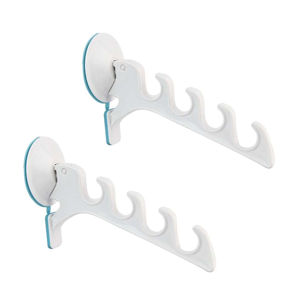

2PCS 4 Claw Vacuum Plastic Seamless Creative Suction Cup Hooks Seamless Strong Sucker Heavy Duty Wall Hooks Suction Cup Hanger