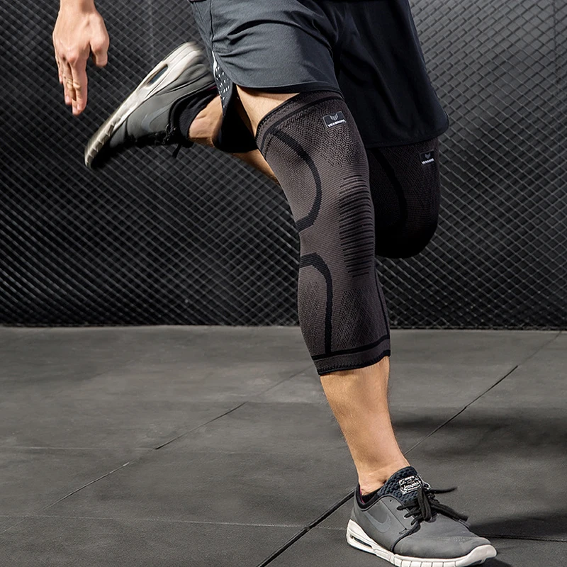 1 زوج البقع طويلة منصات الركبة كرة السلة كرة القدم الكرة الطائرة Legwarmers اللياقة البدنية دعامة الركبة دعم التدريب تجريب نيبادس