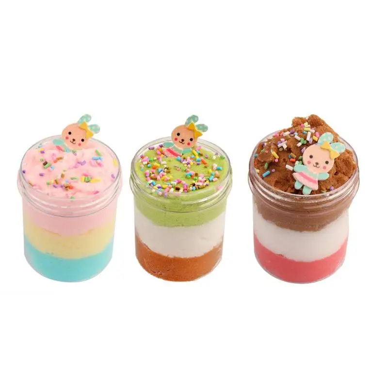 

Kids 120mL DIY Modeling Clay Foam Toys Colorful Spongy Fluffy Crunchy Foam Slime Clay with Rabbit Children Anti-Stress Relax Toy