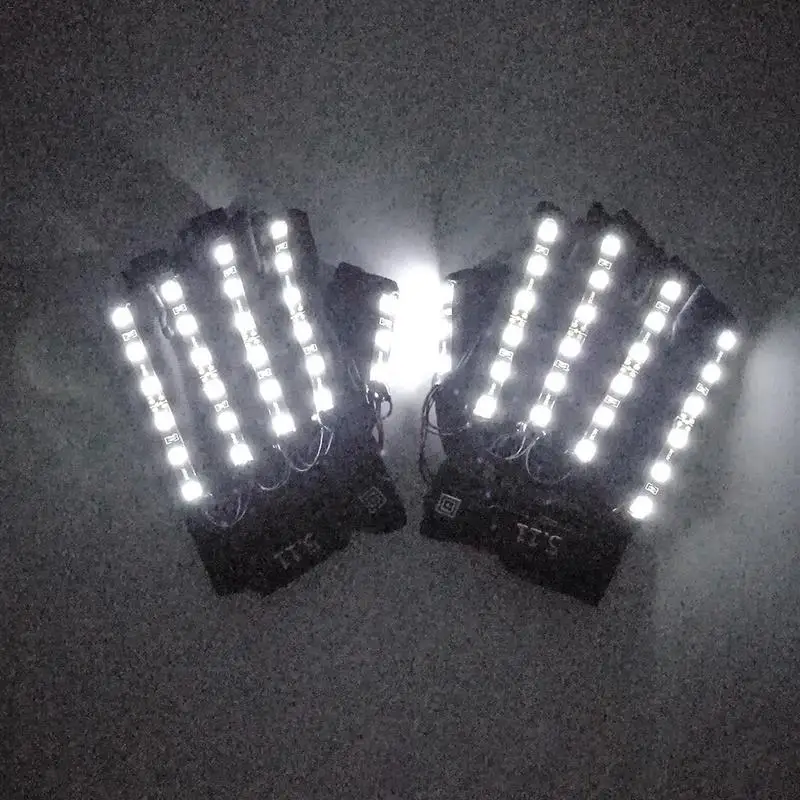 

Free shipping Glowing gloves High Quality led stage bar performance LED Light up Gloves Glow Party Supplies Fluorescent Gloves