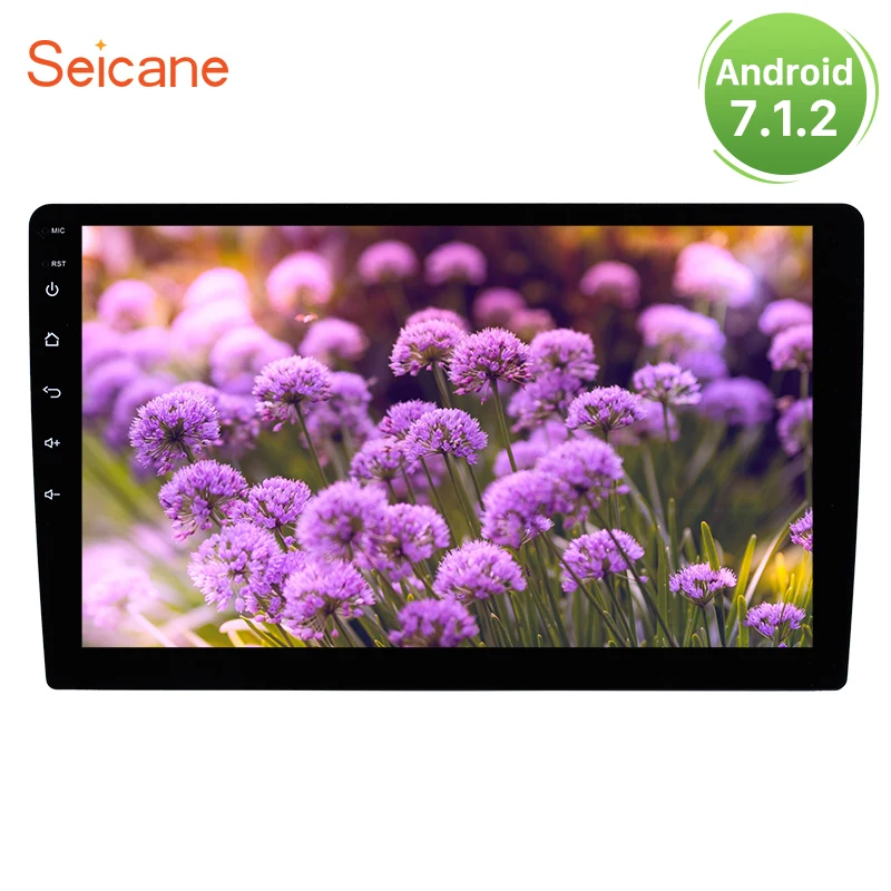 

Seicane Android 7.1/8.1 10" Universal GPS Bluetooth Car Radio Audio System Head Unit DVD Player Support RDS Mirror Link 3G WiFi
