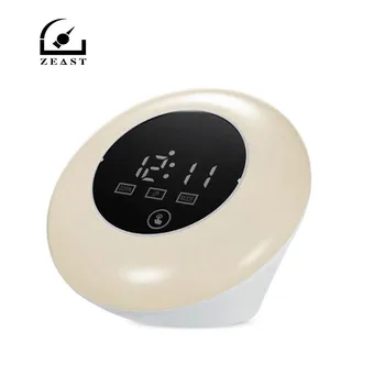 

TS-S23 LED Digital Mirror Clock Thermometer USB Power RGB Light LED Alarm Clock Snooze Function Temperature Display